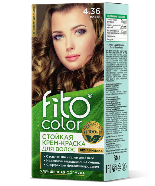 ФИТО Стойкая крем-краска д/волос "Fitocolor" тон 4.36 Мокко 115мл