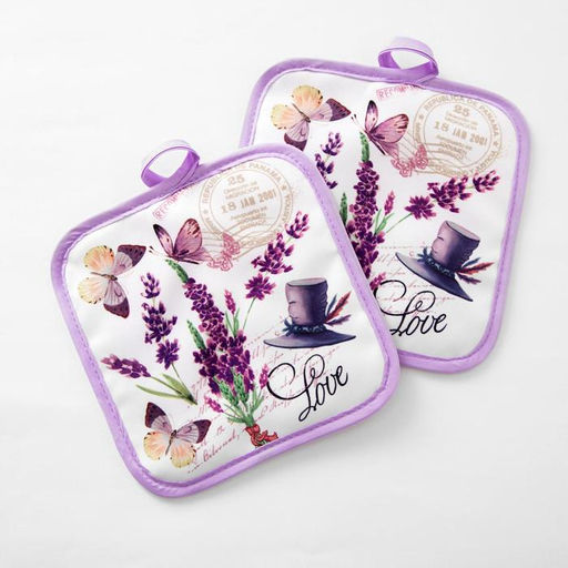 Кухонный набор Доляна Love, прихватка 17х17 см - 2 шт  фото 2