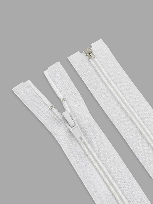 Цена за 10 шт. Молния «Спираль», №5, разъёмная, замок автомат, 80 см, белая