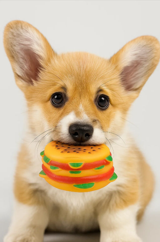Игрушка для питомцев "Гамбургер" (4,5х8 см)