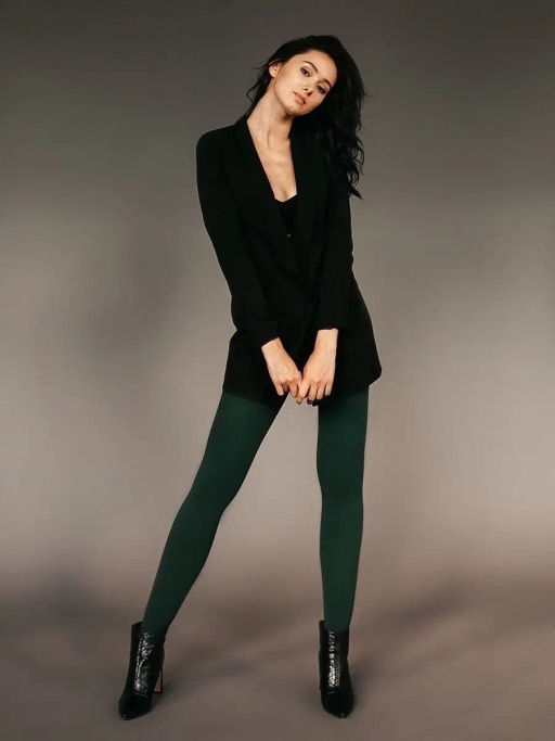 Колготки TEATRO MULTIFIBRA 100 COLOR темно-зеленый  фото 4