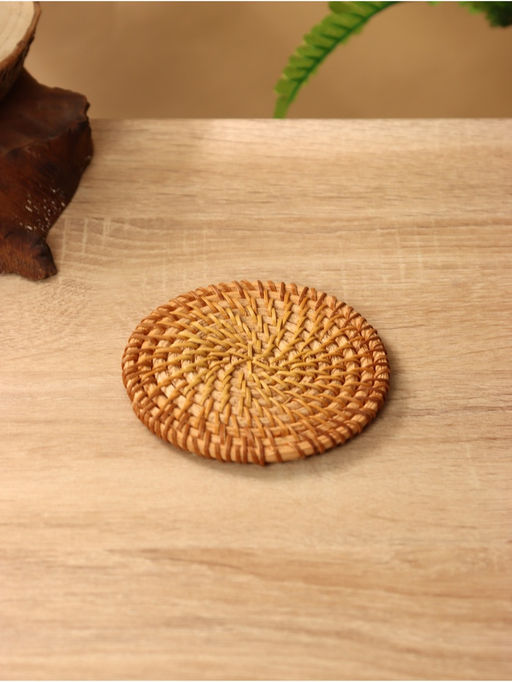 Подставка под горячее, 10 см, набор 6 шт., ротанг