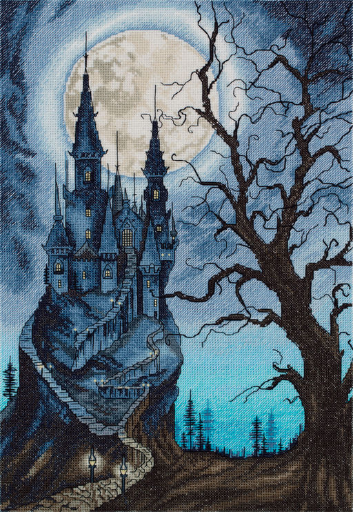 Набор для вышивания PANNA Золотая серия ZU-7323 Мрачный замок 23 х 33 см