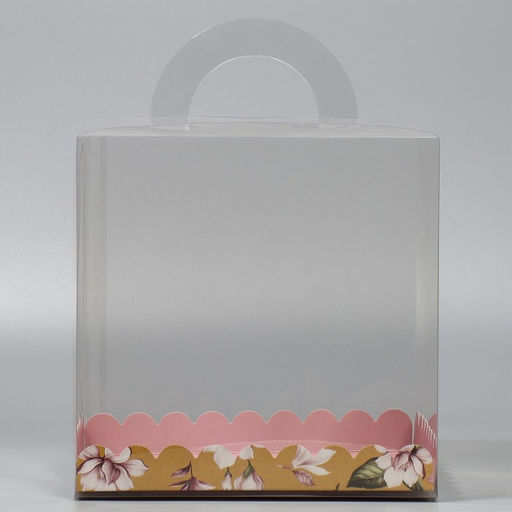 Цена за 5 шт. Коробка кондитерская, сундук, упаковка, With love, 20 х 20 х 20 см
