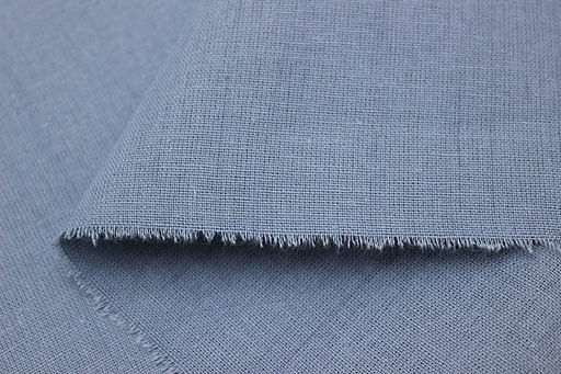 Хлопколен винтаж (жгутовое окрашивание) цв.Кадетский серый, ш.1.54м, лен-15%, хлопок-85%, 200гр/м.кв - Купава фото 2