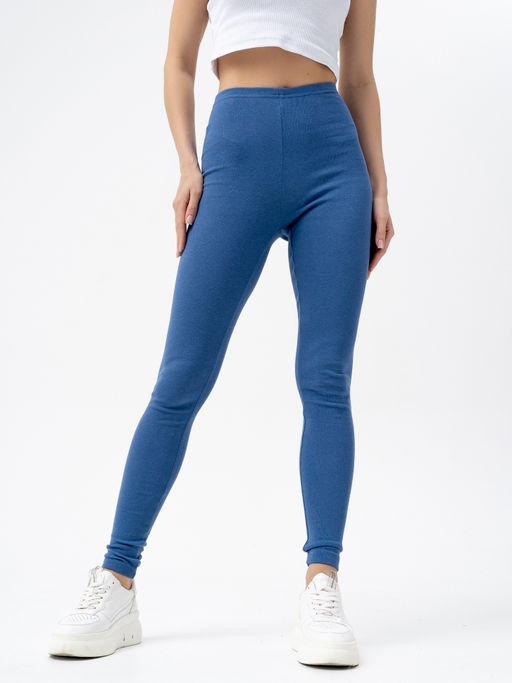 леггинсы из хлопка с добавлением лайкры - Binita фото 3