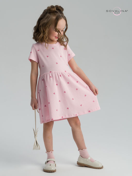 Платье Лето лапша сердца на розе - Sovalina фото 7
