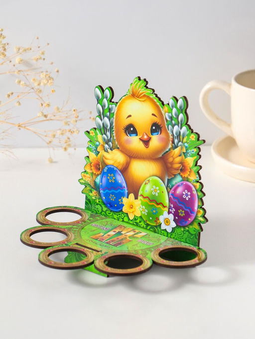 Подставка для 5 яиц «Цыплёнок», 17×14×10 см