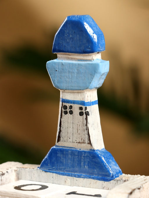 Календарь настольный Маяк, 7411 см, дерево, бело-синий - Simaland фото 5