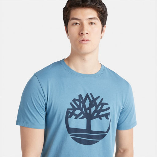 Мужская футболка Timberland TFO T-Shirt Tree Logo Regular синяя фото 3