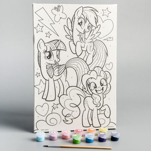 Картина по номерам для детей My Little Pony, 20?30 см