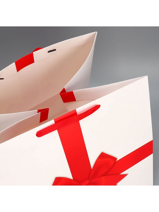 Пакет квадратный Red, 40 40 40 см - Дарите счастье фото 5