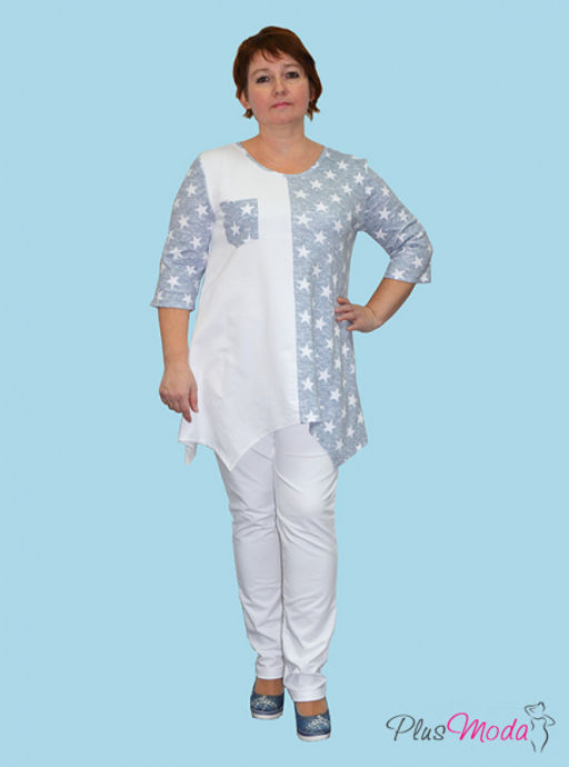 Туника Модель №15 размеры 52-64 - Plusmoda фото 5