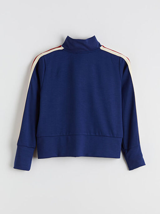 Dik Yaka Kad?n Fermuarl? Sweatshirt