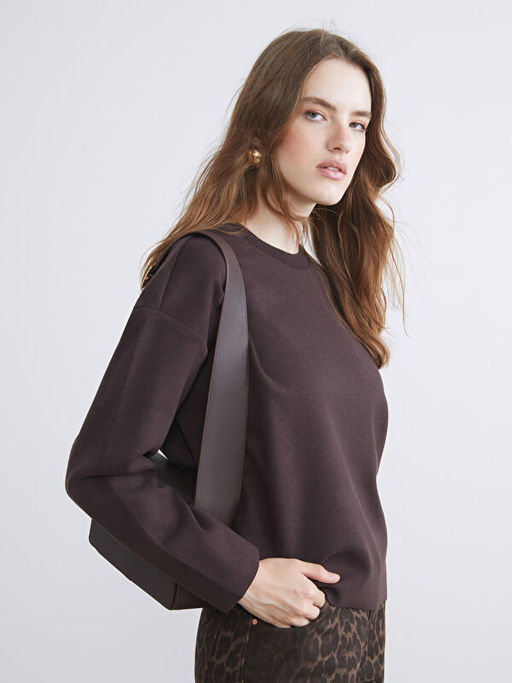 Bisiklet Yaka Kad?n Sweatshirt