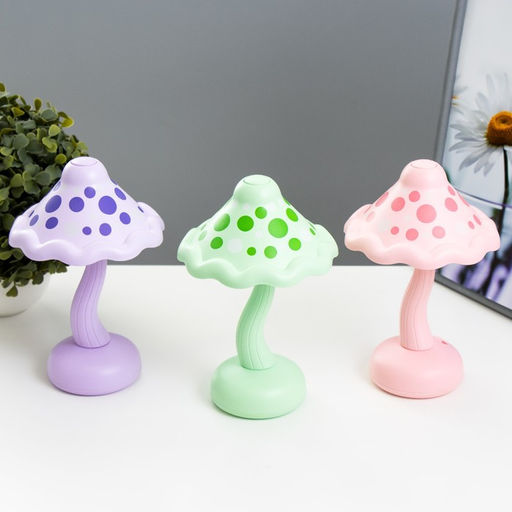 Ночник «Гриб» LED 2 Вт USB АКБ МИКС 13×13×21 см RISALUX