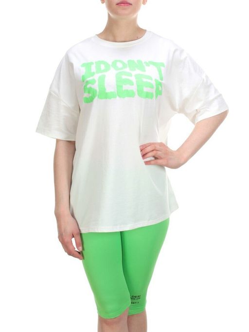 KD-862 WHITE/GREEN Костюм-двойка женский 7986 TREND