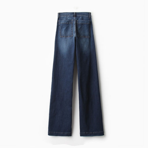 Джинсы женские палаццо MINAKU SLIM FIT, размер 48 (рост 168 см), синие