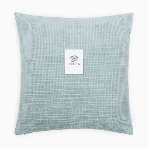 Наволочка декоративная Этель Velvet 43х43см, цвет мятный, полиэстер  фото 3