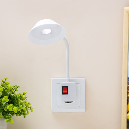Бра в розетку "Сиона" LED 2Вт белый 10х6х26,5 см