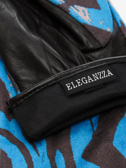 Перчатки женские ш/п IS00147 black/ocean - Eleganzza фото 4