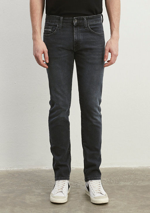 Jake Mavi Pro Vintage Koyu Gri Jean Pantolon фото 3