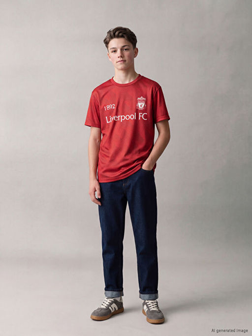 Liverpool Bask?l? Erkek ?ocuk Ti??rt