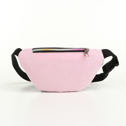 Сумка поясная детская на молнии «Выбражулька», розовая