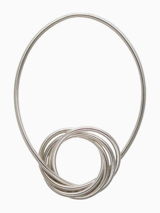 Браслет трансформируется в кулон «Обруч», металл, цвет серебро