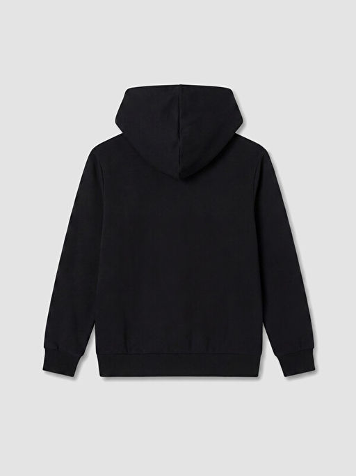 Kap??onlu Erkek ?ocuk Fermuarl? Sweatshirt