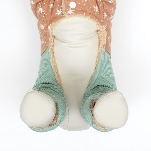 Комбинезон Прогулка, размер XS (ДС 20, ОГ 33, ОШ 23 см, до 3 кг), бежевый/мятный - Simaland фото 7