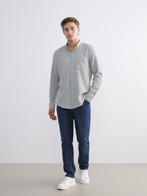 Regular Fit Uzun Kollu Arm?rl? Erkek G?mlek