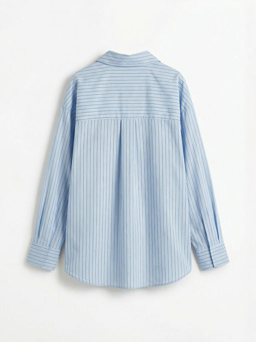 K?z ?ocuk ?izgili Poplin G?mlek