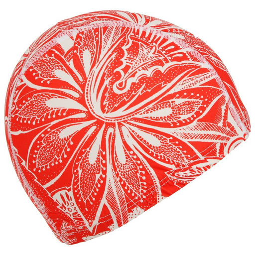 Шапочка для плавания взрослая ONLYTOP, тканевая, обхват 48 см, МИКС