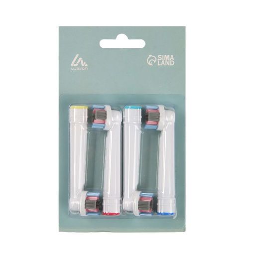 Насадки Luazon LP-004, для электрической зубной щётки Oral B, 4 шт, в наборе - Luazon home фото 5