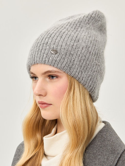 Шапка жен. анг+нейл+люр LB-N88065 grey