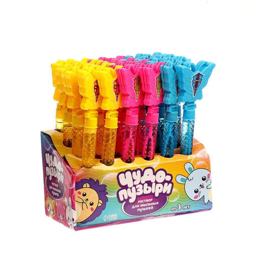 Цена за 24 шт. Мыльные пузыри трещотка Прекрасная бабочка, 70 мл, цвета МИКС - Funny toys фото 4