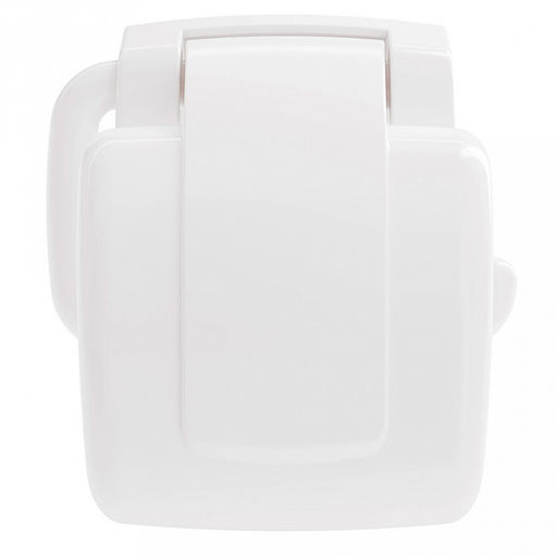 Держатель для туалетной бумаги пластмассовый 16х115х5,5см, белый, (без крепежей) (Россия)