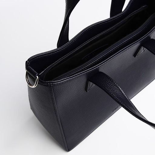 Сумка женская TEXTURA, тоут, средний размер, цвет синий  фото 7