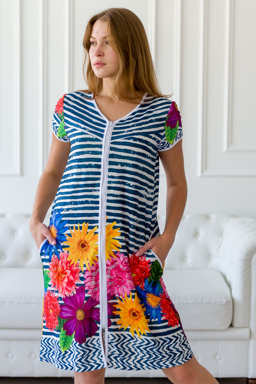 Халат женский из вискозы Есения с рукавом