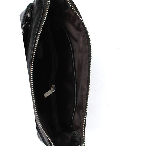 Сумка женская натуральная кожа JRP-3011, 1отд+карм/пер, плечевой ремень, черный 254884 - Adelia фото 3