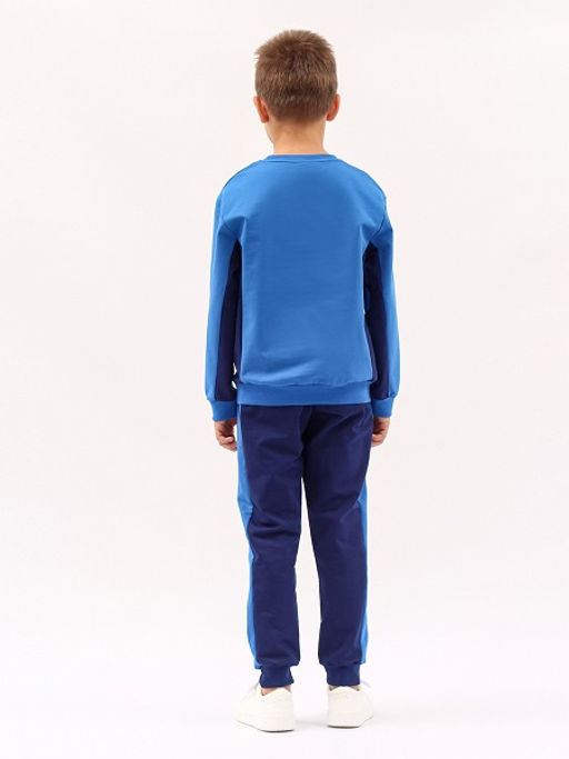 CRB wear/!CWJB 90112-42 Комплект для мальчика (джемпер, брюки),синий/Ex.Cherubino  фото 4
