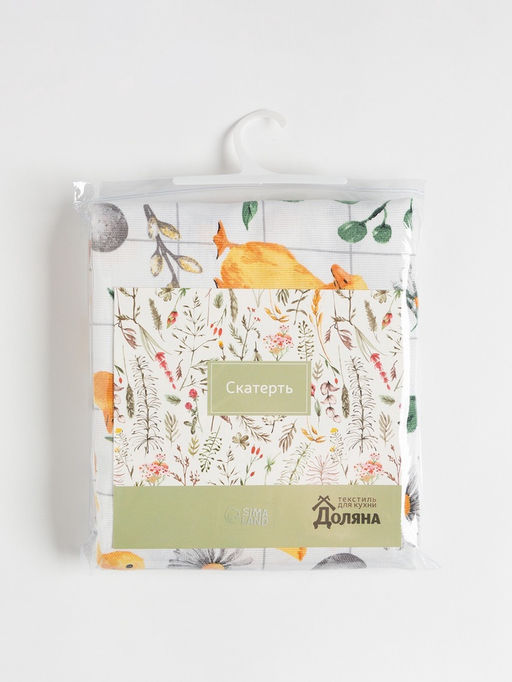 Скатерть Доляна Duckling, 149?250 см, 100% хлопок, рогожка 164 г/м?