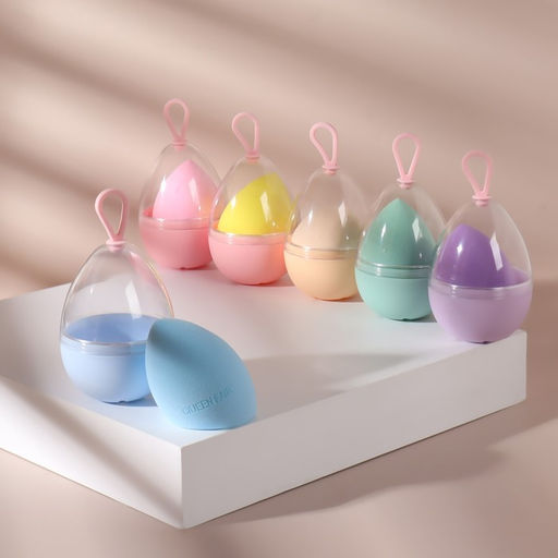 Спонж для макияжа в футляре Капля, 6,5 4,4 см, увеличивается при намокании, цвет МИКС - Queen fair фото 4