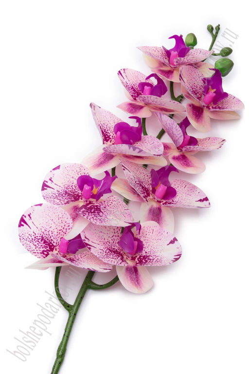 Веточка декоративная Орхидея 93 см (SF-8089) розовый/сиреневый