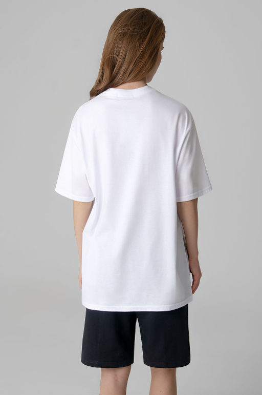 Арт. 3191 Футболка женская 42-48 (4 шт) Цвет:белый - Калинка фото 4