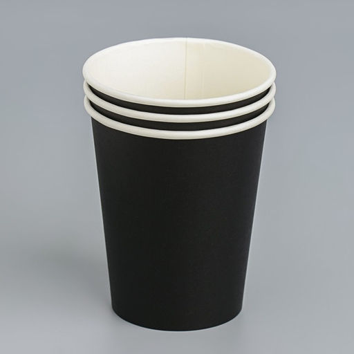 Цена за 50 шт. Стакан бумажный Черный 250 мл, диаметр 80 мм - Simaland фото 3