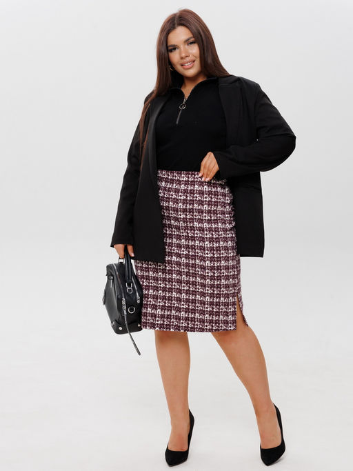 Ю-25 Юбка женская (футер 2-х нитка пенье набивной) Зелёная