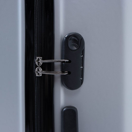 Чемодан большой 26 на молнии, кодовый замок, цвет серый - Simaland фото 5