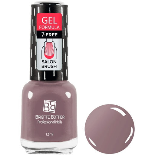 Brigitte Bottier Лак д/ногтей GEL FORMULA тон 76 розовато-лиловый-серый 12мл BB-GF76